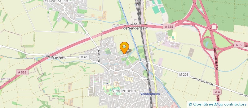 localisation de l'entreprise ALED  VENDENHEIM