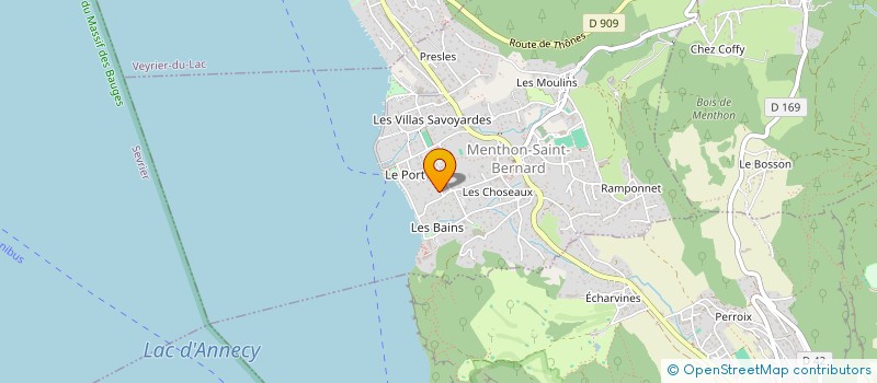 localisation de l'entreprise ALEDVIGA  MENTHON-SAINT-BERNARD