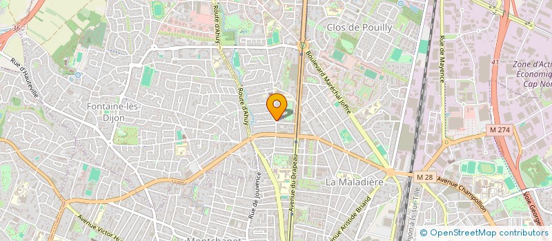 localisation de l'entreprise ALEF  DIJON