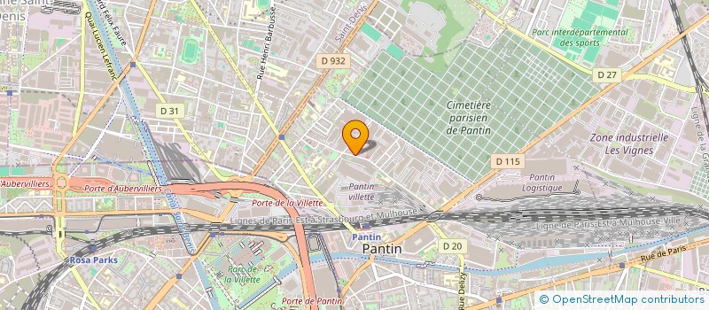 localisation de l'entreprise ALEF TRANSPORT  PANTIN