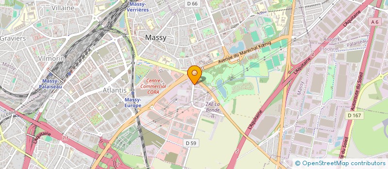 localisation de l'entreprise ALEFI à MASSY