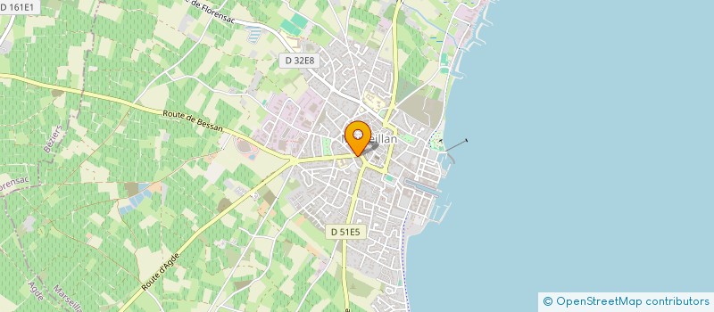 localisation de l'entreprise ALEG à MARSEILLAN