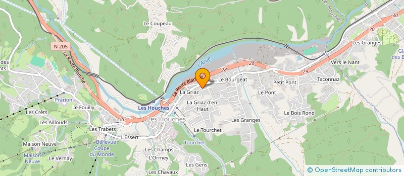 localisation de l'entreprise ALEGA  LES HOUCHES