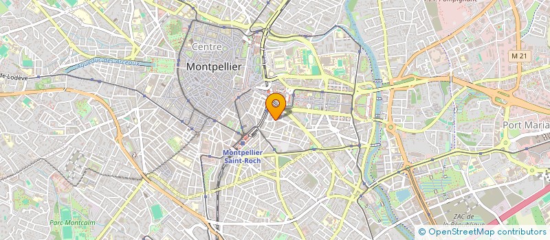 localisation de l'entreprise ALEGE à MONTPELLIER