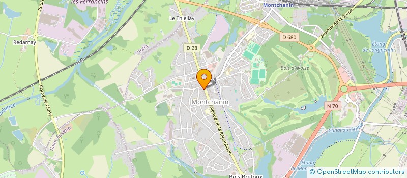 localisation de l'entreprise ALEGIA  MONTCHANIN