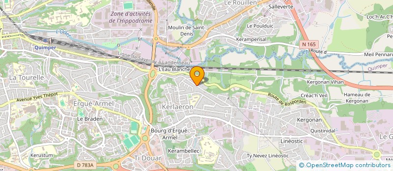 localisation de l'entreprise ALEGO à QUIMPER