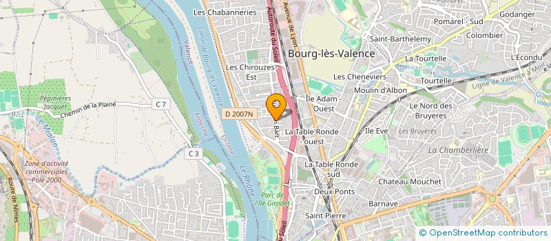 localisation de l'entreprise ALEGRA  BOURG-LES-VALENCE