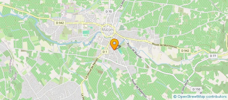 localisation de l'entreprise ALEGRIA  VAISON-LA-ROMAINE