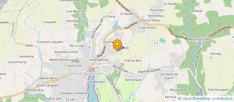 localisation de l'entreprise ALEGRIA  LA FORET-FOUESNANT