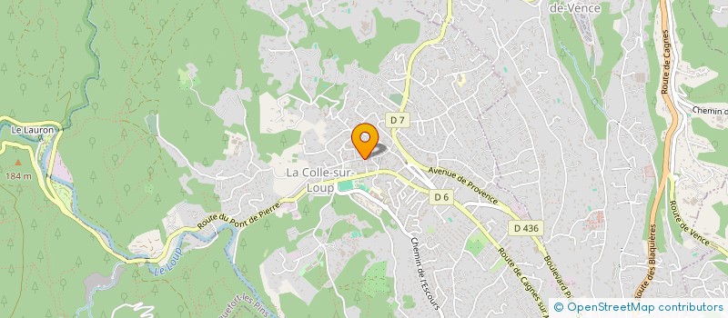 localisation de l'entreprise ALEGRIA INVEST à LA COLLE-SUR-LOUP