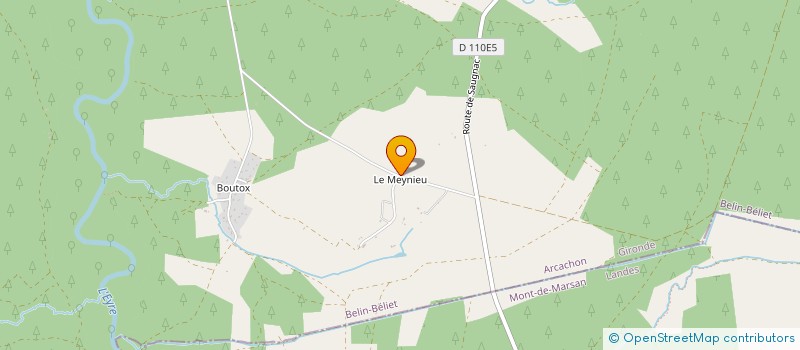 localisation de l'entreprise ALEHEO  BELIN-BELIET