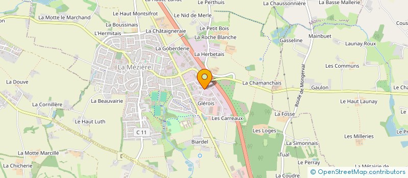 localisation de l'entreprise ALEHU  LA MEZIERE