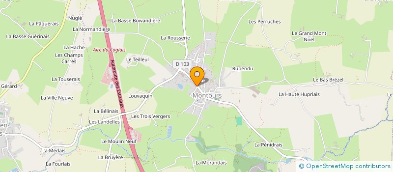 localisation de l'entreprise ALEIN PERE ET FILS SOC à LES PORTES DU COGLAIS