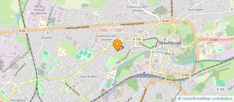 localisation de l'entreprise ALEIXO SERVICES  MAUBEUGE