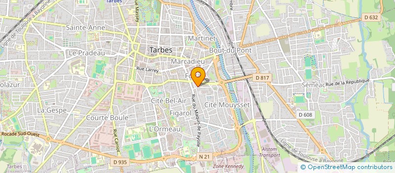 localisation de l'entreprise ALEJANDRO SAN AGUSTIN  TARBES