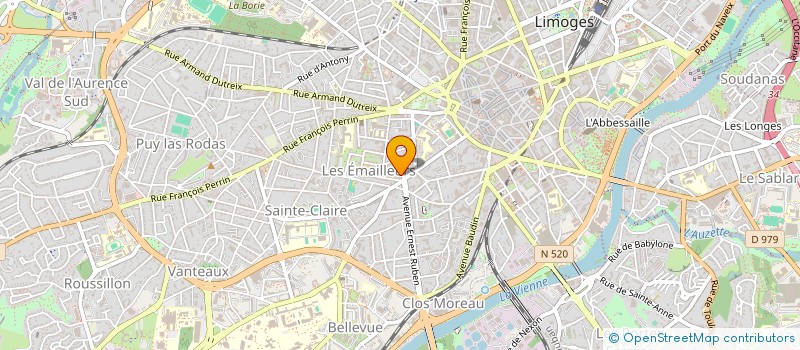 localisation de l'entreprise ALEK à LIMOGES