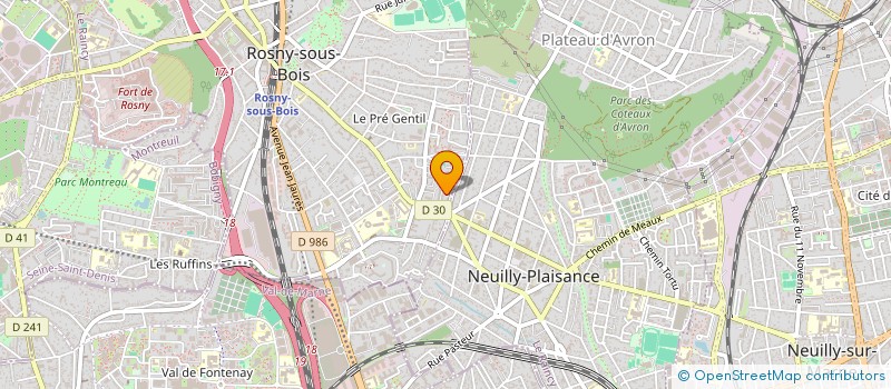 localisation de l'entreprise ALEKOLE93 à ROSNY-SOUS-BOIS