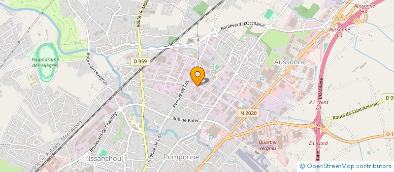 localisation de l'entreprise ALELEC à MONTAUBAN