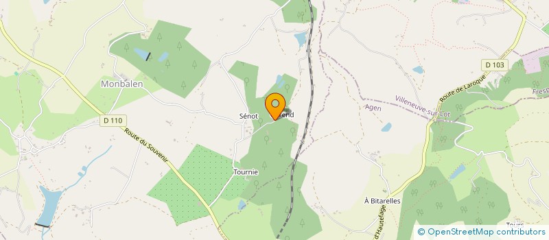 localisation de l'entreprise ALELIE  MONBALEN