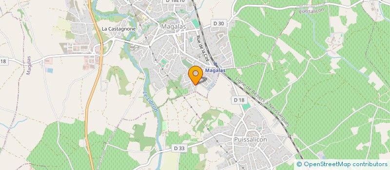 localisation de l'entreprise ALEMILIA  MAGALAS