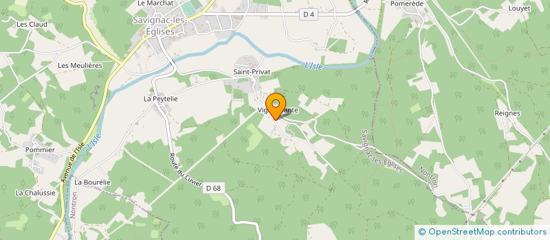 localisation de l'entreprise ALEMPS ET FILS  SAVIGNAC-LES-EGLISES