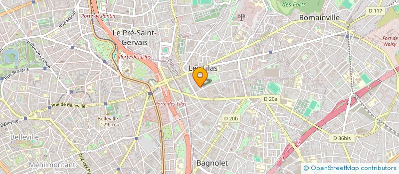 localisation de l'entreprise ALENA à LES LILAS