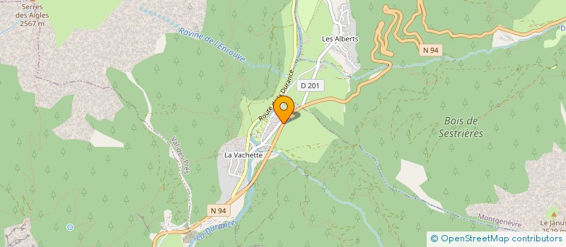 localisation de l'entreprise ALENA à MONTGENEVRE