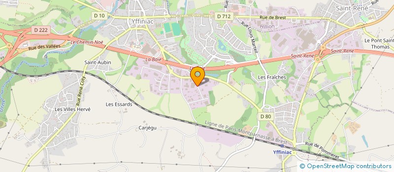 localisation de l'entreprise ALENA à YFFINIAC