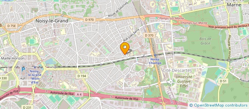 localisation de l'entreprise ALENA OPTIC à NOISY-LE-GRAND