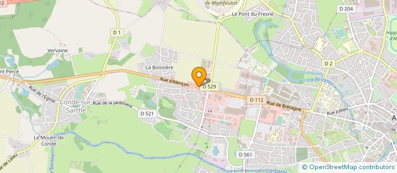localisation de l'entreprise ALENCON BIO à CONDE-SUR-SARTHE