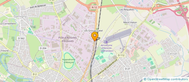 localisation de l'entreprise ALENCON CARROSSERIE à ALENCON