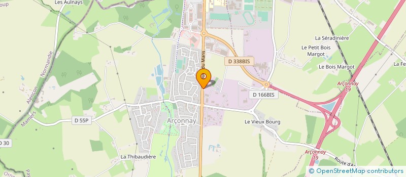 localisation de l'entreprise ALENCON DISTRIBUTION à ARCONNAY