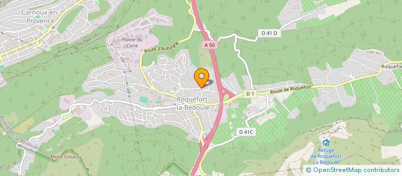 localisation de l'entreprise ALENO  ROQUEFORT-LA-BEDOULE
