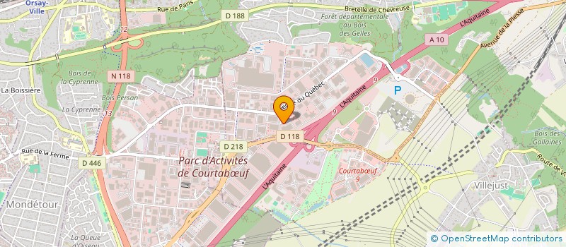 localisation de l'entreprise ALENSIA à VILLEBON-SUR-YVETTE
