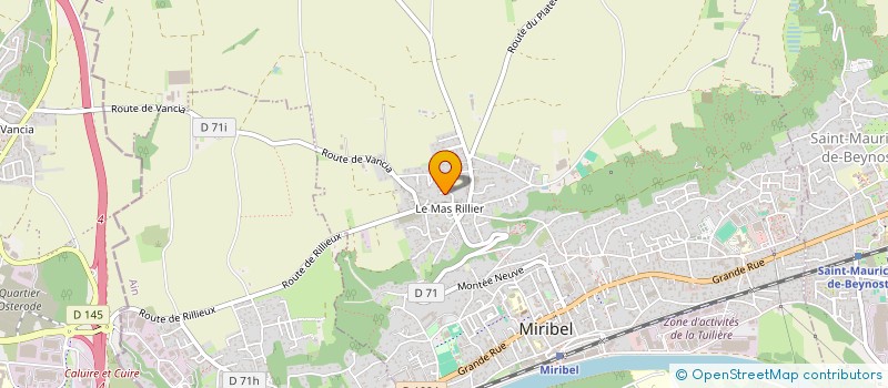 localisation de l'entreprise ALENZO à MIRIBEL