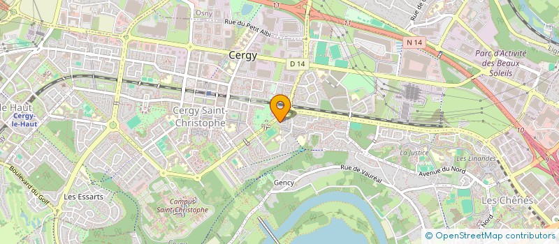 localisation de l'entreprise ALEO  CERGY