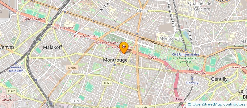 localisation de l'entreprise ALEO  MONTROUGE