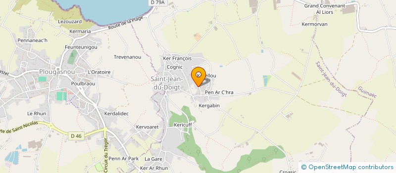 localisation de l'entreprise ALEO'DEV  SAINT-JEAN-DU-DOIGT