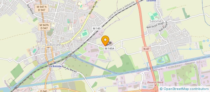 localisation de l'entreprise ALEO INDUSTRIE à SALOME