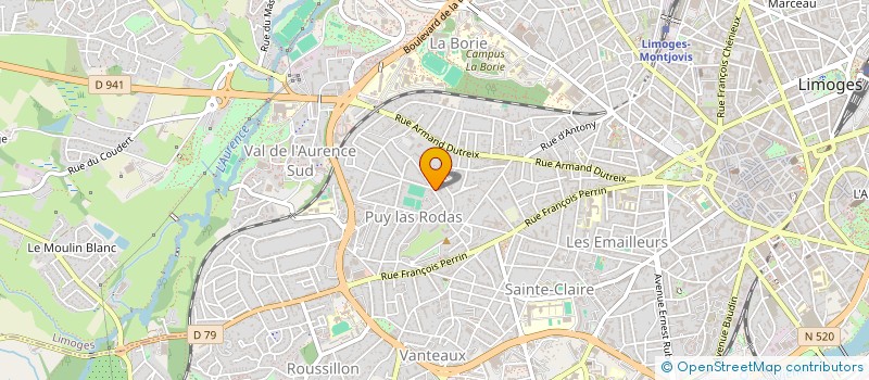 localisation de l'entreprise ALEONOR à LIMOGES