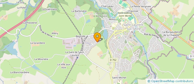 localisation de l'entreprise ALEOP  SAINT-LAURENT-SUR-SEVRE