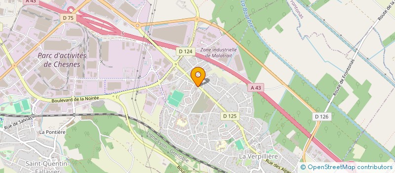 localisation de l'entreprise ALEP  LA VERPILLIERE