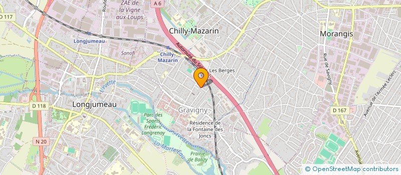 localisation de l'entreprise ALEP VTC  CHILLY-MAZARIN