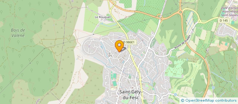 localisation de l'entreprise ALEPH 0 à SAINT-GELY-DU-FESC