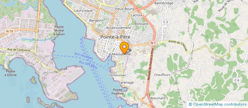 localisation de l'entreprise ALEPH CONSULTANT à POINTE-A-PITRE