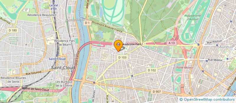 localisation de l'entreprise ALEPH GESTION  BOULOGNE-BILLANCOURT