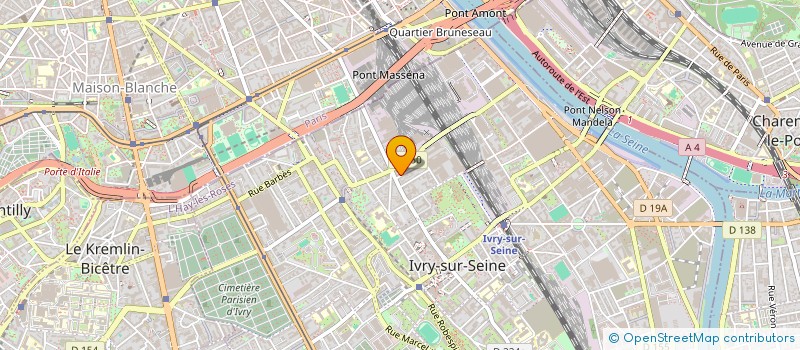 localisation de l'entreprise ALEPH LATINO à IVRY-SUR-SEINE