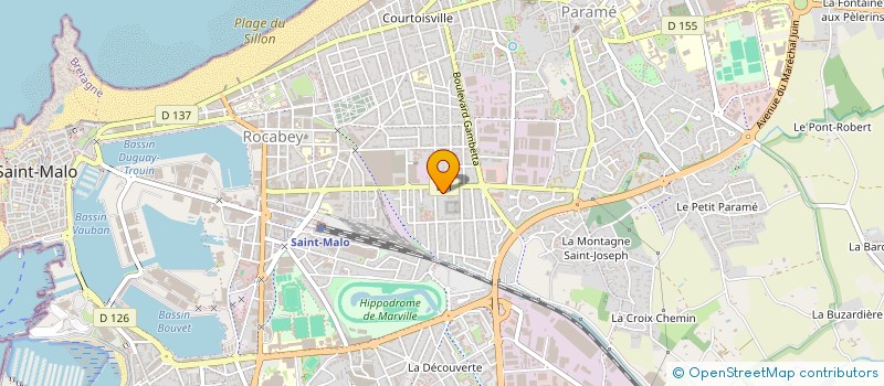 localisation de l'entreprise ALEPH LUMIERE D'ETOILES  SAINT-MALO