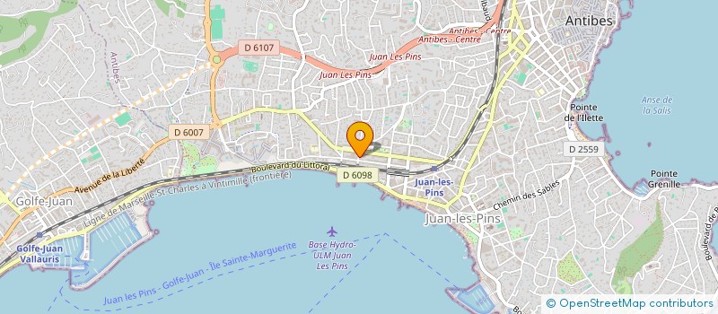 localisation de l'entreprise ALEPH & TAW à ANTIBES
