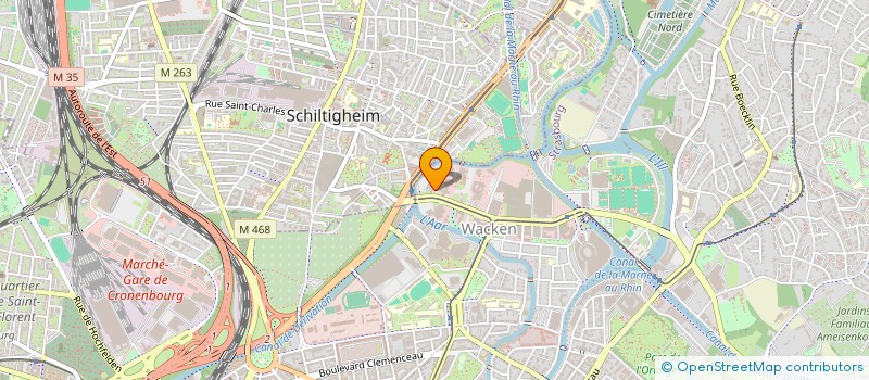 localisation de l'entreprise ALEPHOM à STRASBOURG